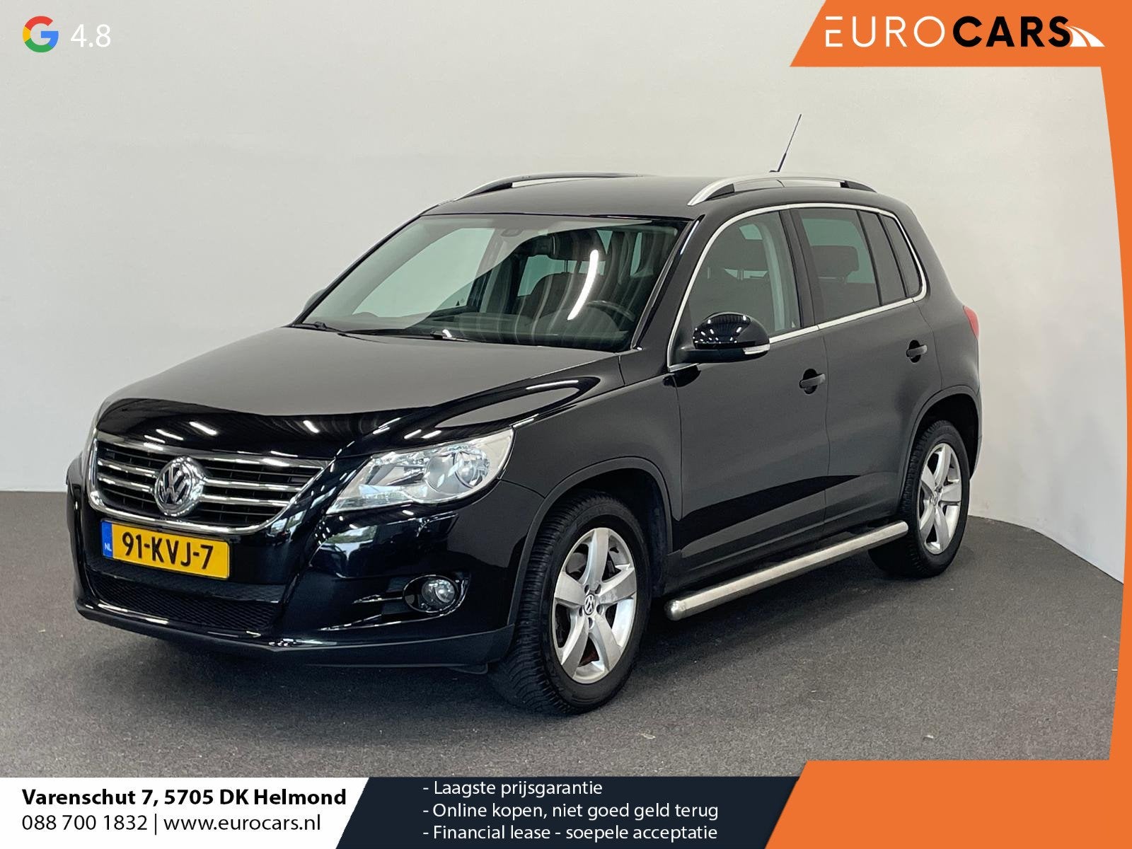 Volkswagen Tiguan 2.0 TDI Trend&Fun 4Motion Trekhaak Navigat, Stof, Gebruikt, Zwart, 4 cilinders
