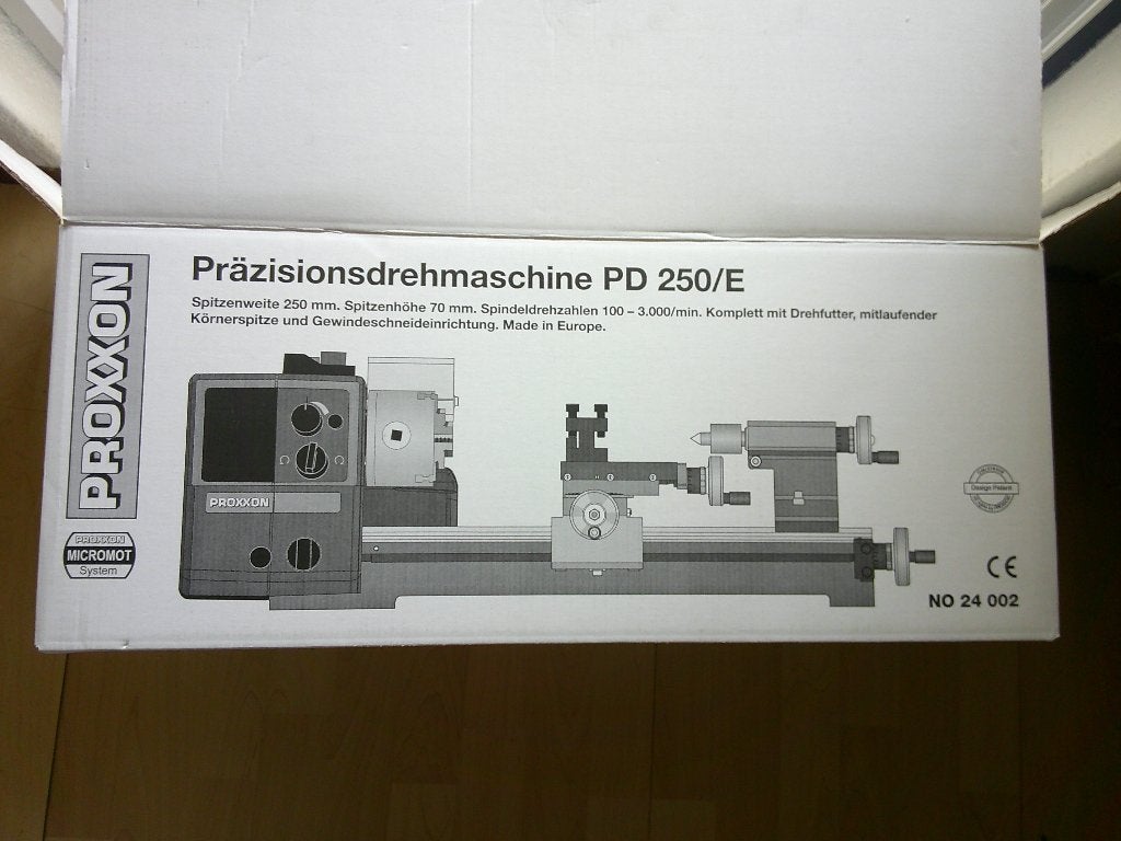 Draaibank Proxxon PD 250/E, Doe-het-zelf en Verbouw, Ophalen, Gebruikt, Metaaldraaibank, Minder dan 500 mm