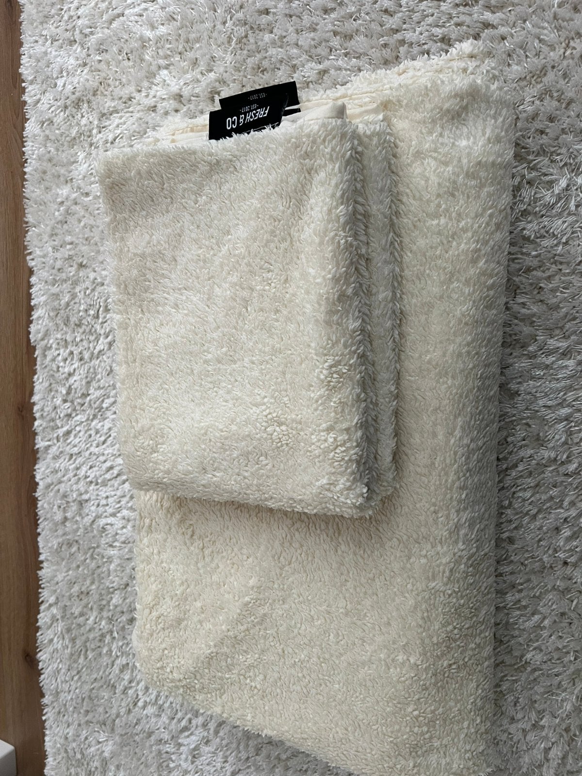 Fresh & Co teddy overtrek  240/200, Huis en Inrichting, Slaapkamer | Beddengoed, Wit, Dekbedovertrek, Tweepersoons, Ophalen of Verzenden