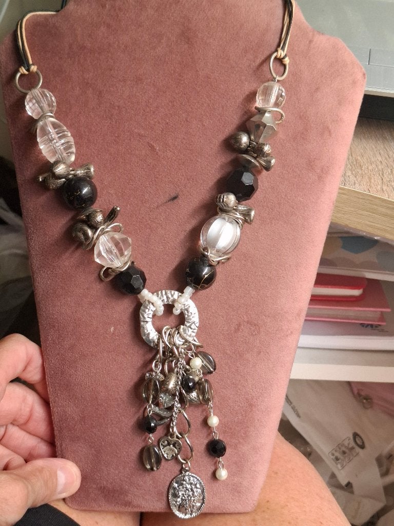 Grove ketting, Sieraden, Tassen en Uiterlijk, Oorbellen, Gebruikt, Overige materialen, Overige kleuren, Ophalen of Verzenden