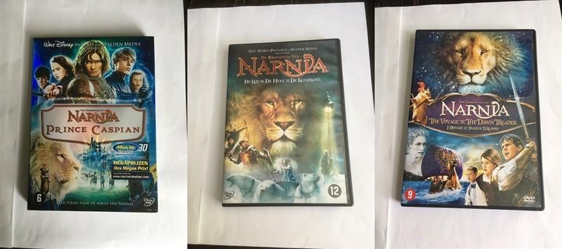 chronicles of narnia 1 2 3 dvd trilogy serie DISNEY, Alle leeftijden, Ophalen of Verzenden, Zo goed als nieuw