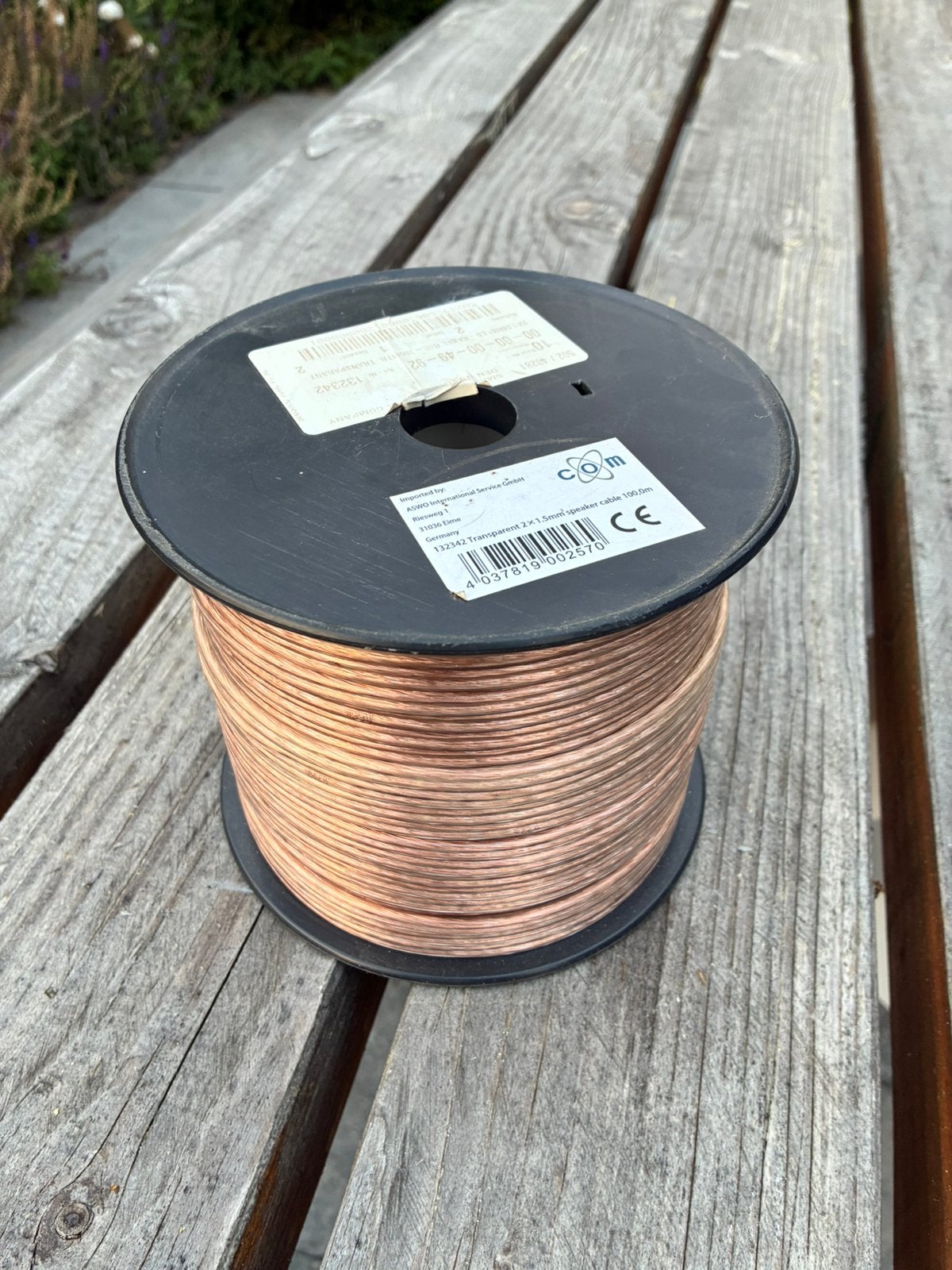 ~90m 2x 1,5 mm2 luidsprekerkabel, Ophalen of Verzenden, Nieuw, 10 meter of meer, Luidsprekerkabel