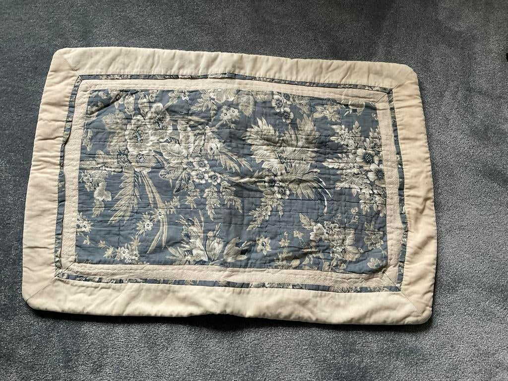 Mooie kussenhoes van Riviera Maison, Ophalen of Verzenden, Gebruikt, Blauw, Rechthoekig