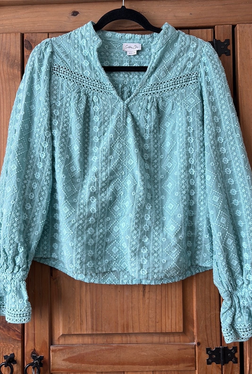 Blouse mt m, Ophalen of Verzenden, Zo goed als nieuw, Maat 38/40 (M), Blauw