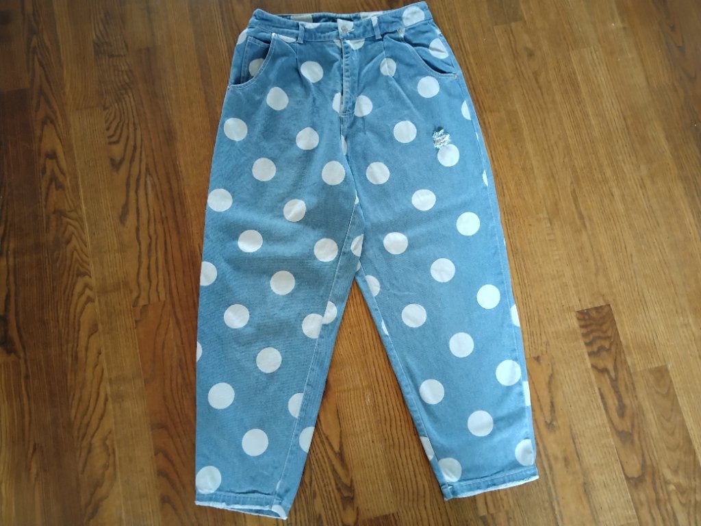 Colourful Rebel jeans spijkerbroek maat M stippen, Blauw, Colourful Rebel, Ophalen of Verzenden, W30 - W32 (confectie 38/40)