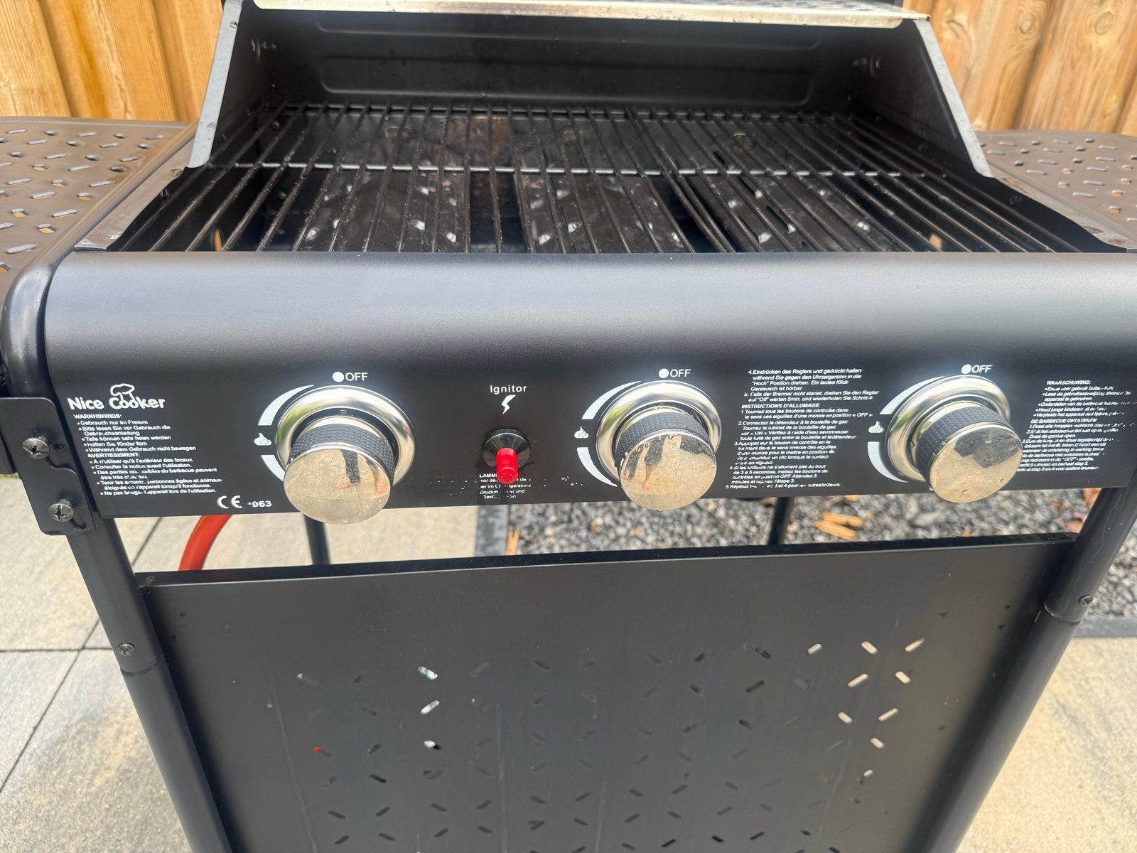 Gasbarbecue Nice Cooker met 3 branders, Ophalen of Verzenden, Gebruikt