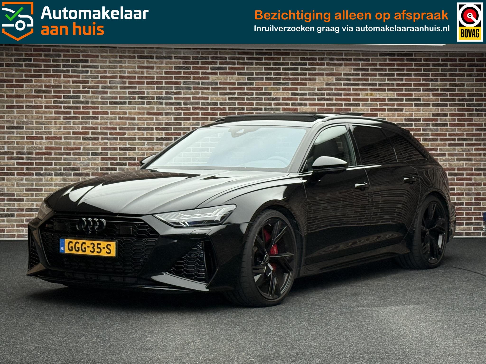 Audi RS6 Avant TFSI quattro | Bang & Olufsen| Dak| Head-up|, Automaat, Dealer onderhouden, 600 pk, Leder