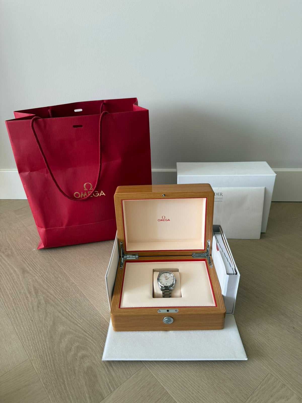 Omega Seamaster Aqua Terra 150m Co-axial Master | full set, Ophalen, Staal, Gebruikt, Staal
