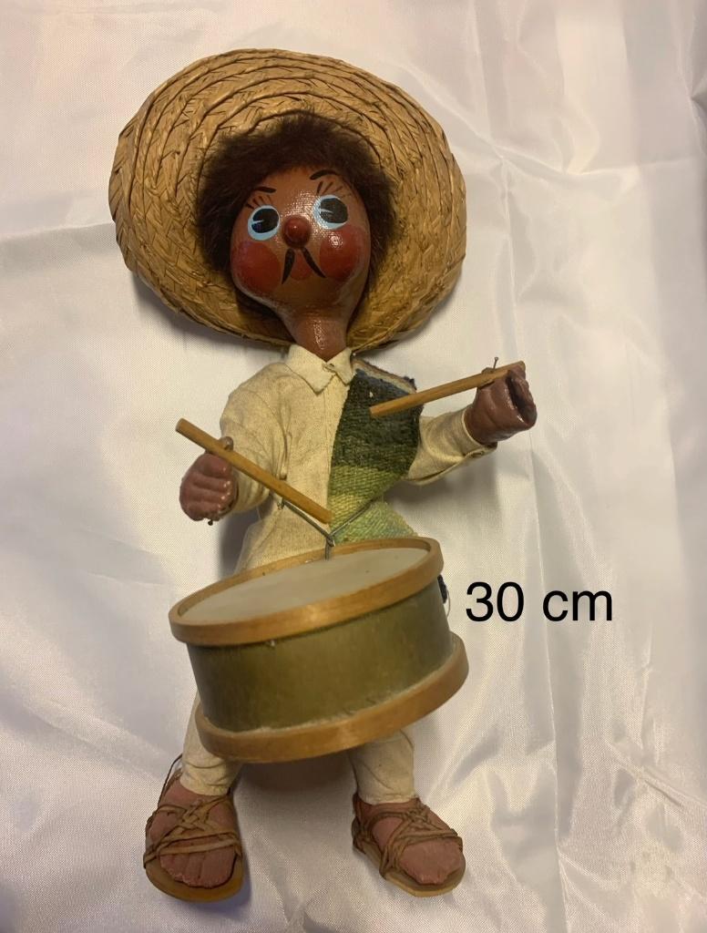 trommelaar mexicaanse pop met trommel, Verzamelen, Poppen, Ophalen, Pop