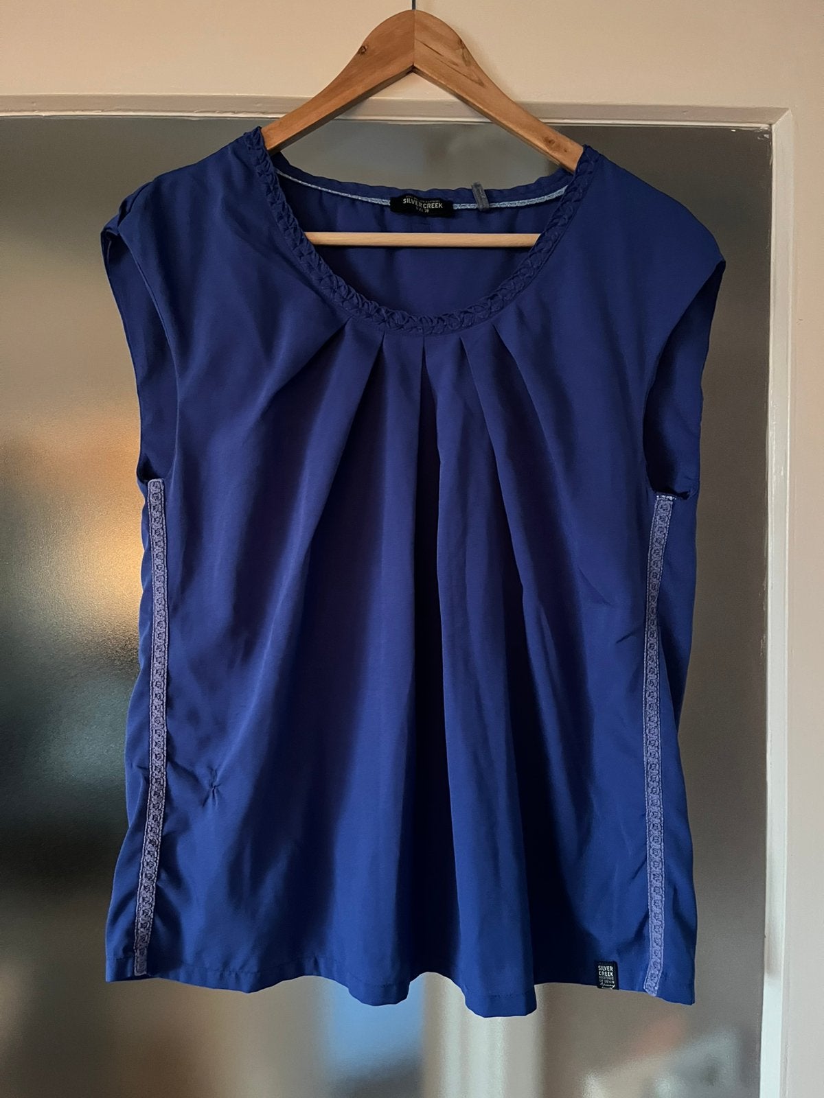Blauw Silvercreek topje - Maat 38, Maat 38/40 (M), Blauw, Ophalen of Verzenden, Zo goed als nieuw