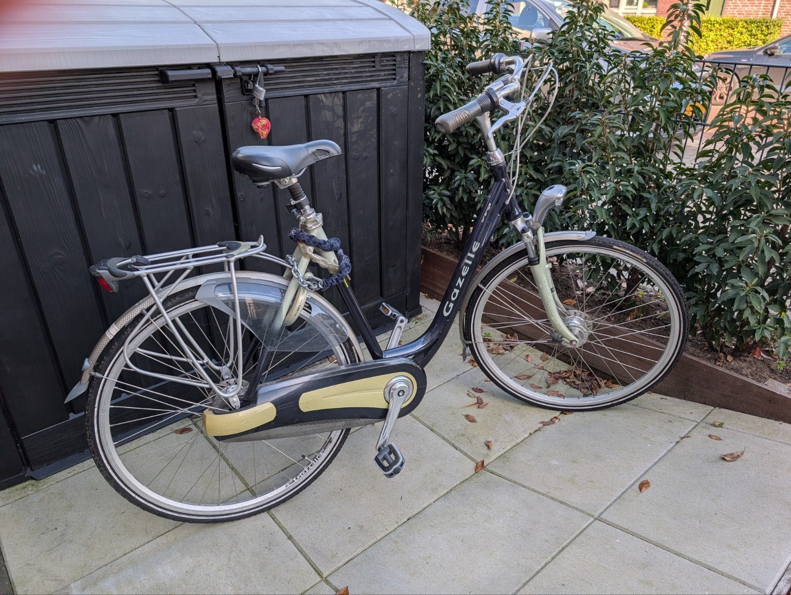 Gazelle damesfiets met lage instap en bagagedrager, Ophalen, 50 tot 53 cm, Gazelle, Trommelrem