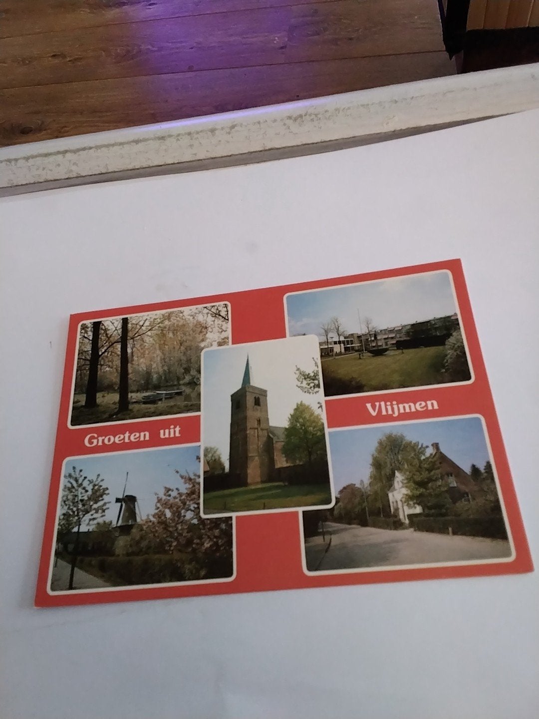 Ansichtkaart Groeten uit Vlijmen - Jos-pé Groningen, Ophalen of Verzenden, 1960 tot 1980, Ongelopen, Noord-Brabant