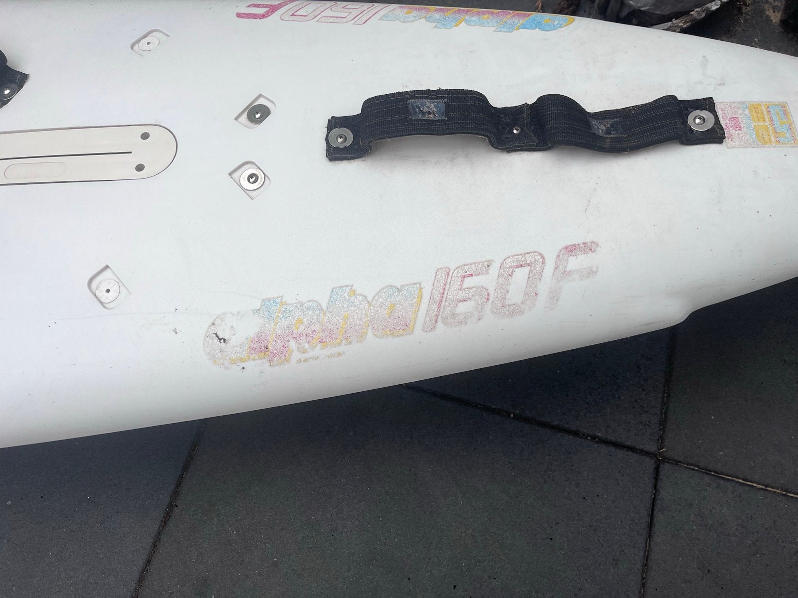 Windsurfplank Alpha 160F - Gebruikt, Watersport en Boten, Windsurfen, Ophalen, 250 tot 300 cm, Gebruikt, F2