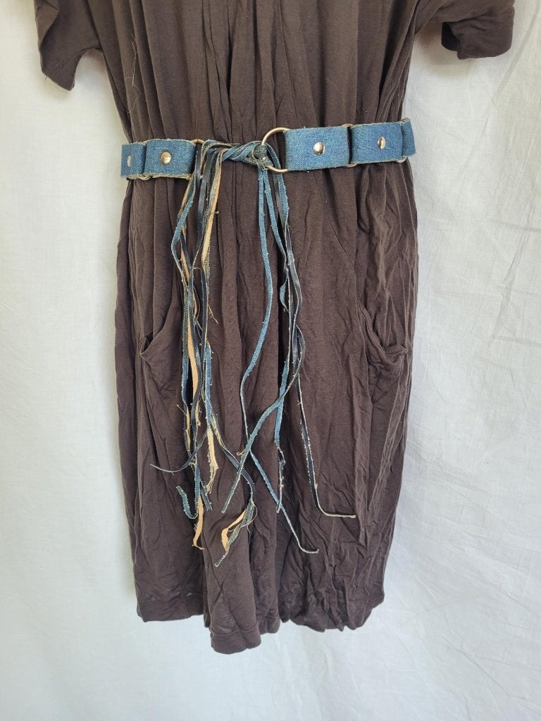 Grappige spijkerriem 3 cm breed lengte zonder franjes 69 cm, Overige kleuren, 3 tot 5 cm, Minder dan 80 cm, .