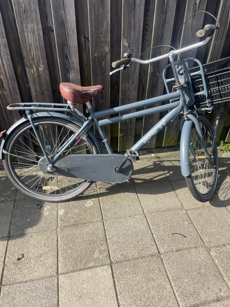 Spirit transportfiets 18 inch met voordrager en mand, 50 tot 53 cm, Ophalen of Verzenden, Gebruikt, Overige merken