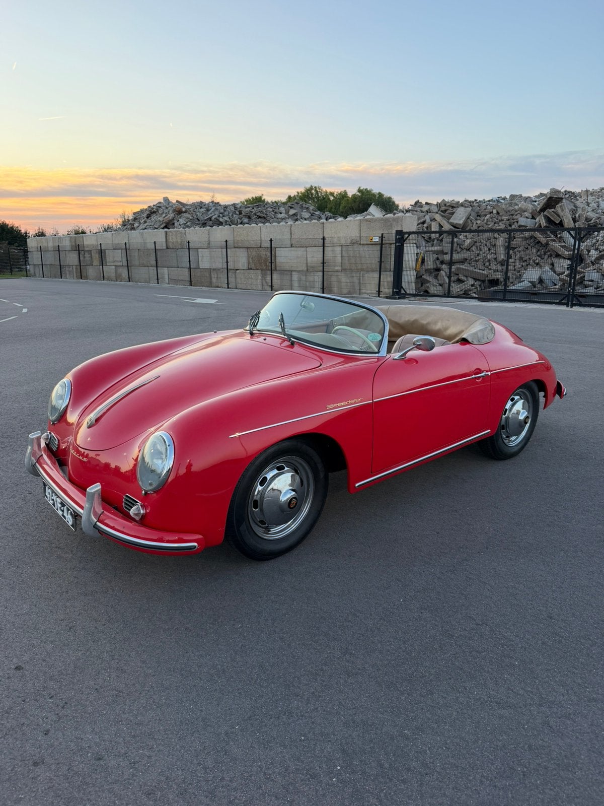 Porsche 356 1957 speedster reproductie, Achterwielaandrijving, 4 cilinders, Cabriolet, Bedrijf