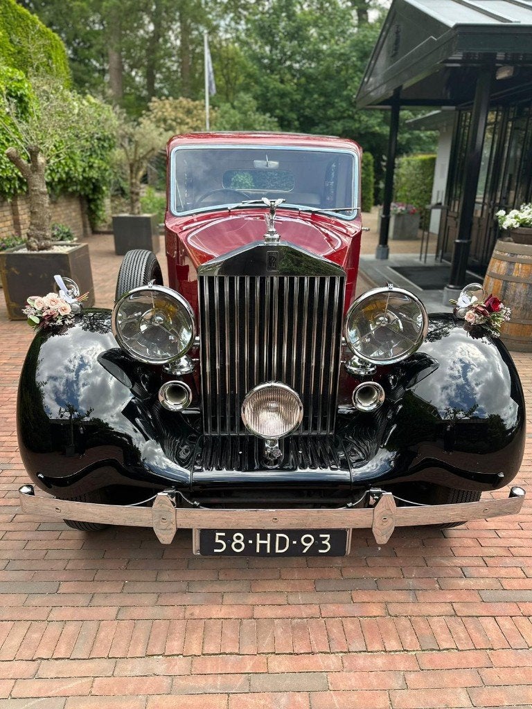 Rolls-Royce 25/30 1939 Rood, Auto's, Rolls-Royce, Bedrijf, Te koop, Wraith, Benzine, Geïmporteerd, Rood, Beige, Leder, Ophalen
