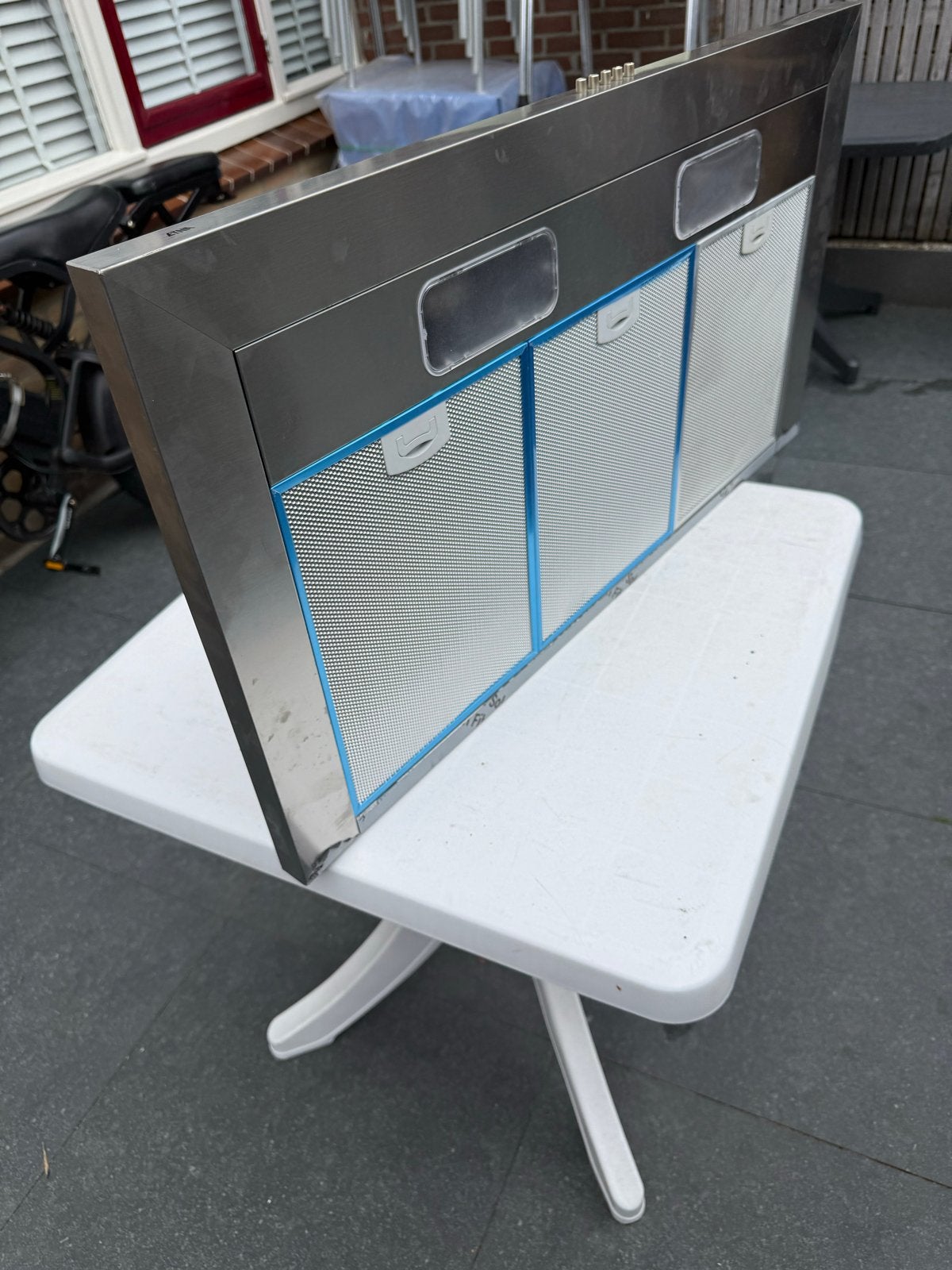 Nieuwe Afzuigkap 90 cm - RVS Eilandschouwkap, Ophalen of Verzenden, Nieuw, Vrijstaand, Eilandschouwkap