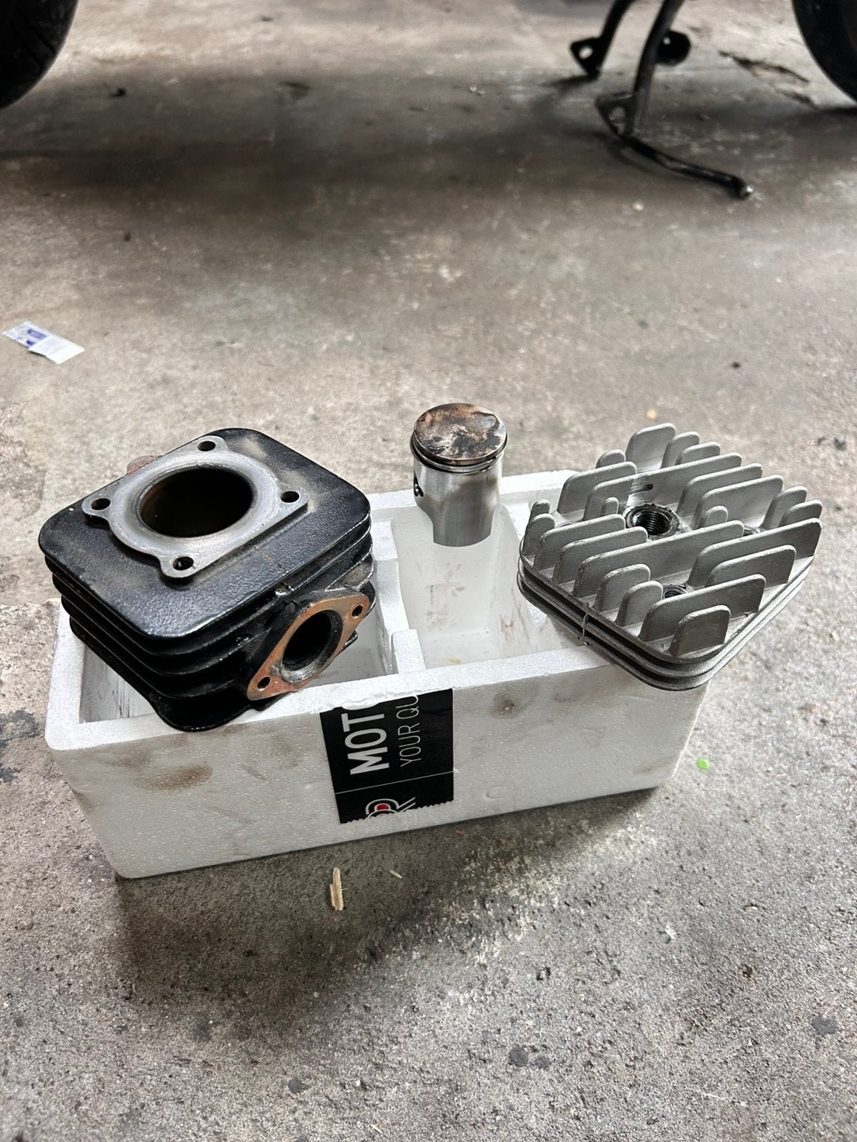 DR racing 50cc 2t cilinder kit voor piaggio., Ophalen of Verzenden, Zo goed als nieuw, Cilinder