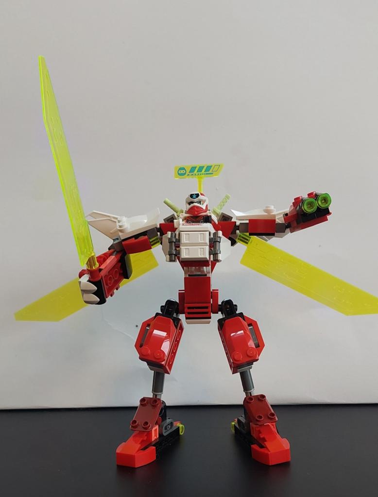 LEGO Ninjago 71707 Kai's Mech Jet is een 2-in-1 bouwset, Compleet, Lego, Ophalen of Verzenden, Zo goed als nieuw