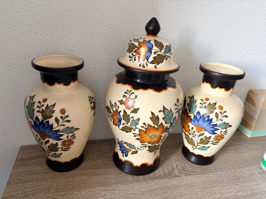 Kast stel Gouds plateel, Antiek en Kunst, Curiosa en Brocante, Ophalen