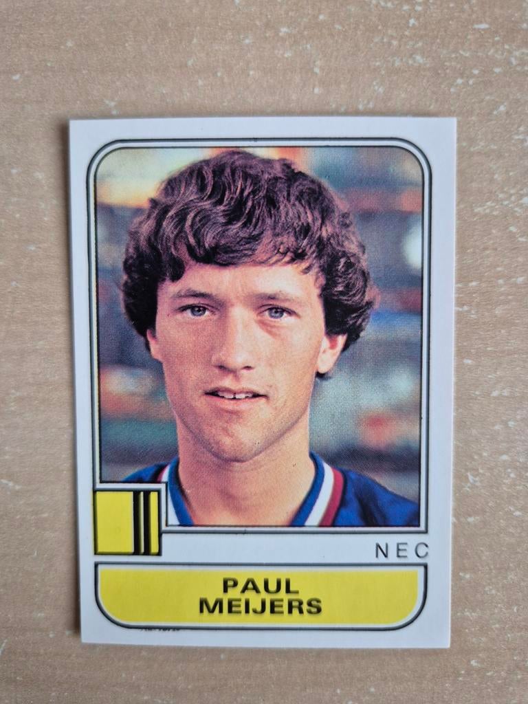 Panini Voetbal 82 Paul Meijers NEC, Verzamelen, Sportartikelen en Voetbal, Ophalen of Verzenden, Zo goed als nieuw, Overige binnenlandse clubs