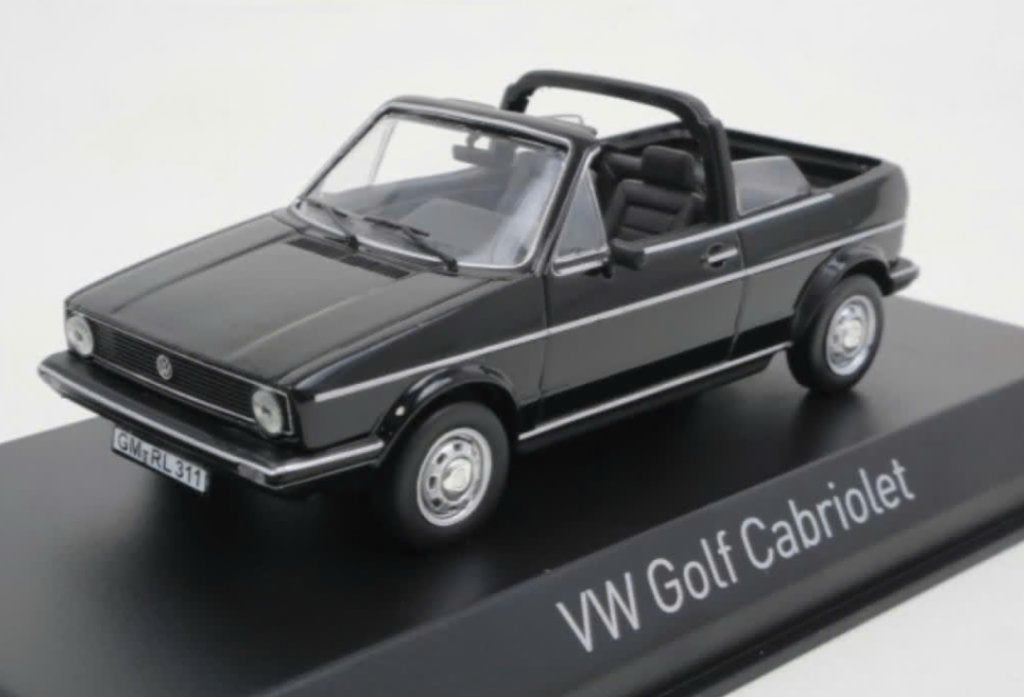 Volkswagen Golf Cabriolet 1981 ZWART 1/43 NOREV ref: 840074, Hobby en Vrije tijd, Modelauto's | 1:43, Verzenden, Nieuw, Auto, Norev