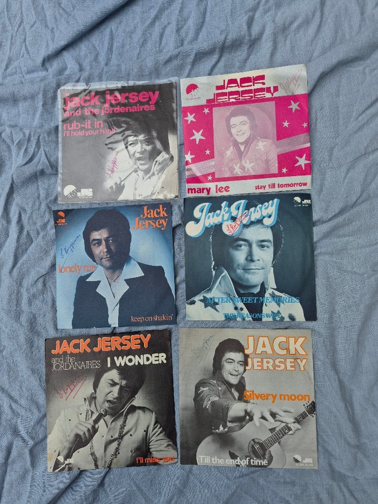 Diverse 7-inch vinylsingles, Jack Jersey,  hits, "Mary Lee, Cd's en Dvd's, Vinyl Singles, Ophalen, Gebruikt, Originele persing
