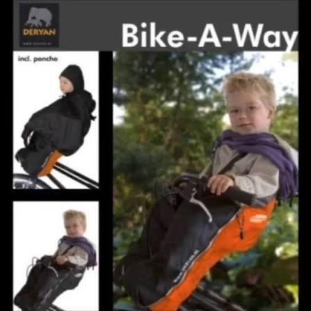 Deryan Bike-a-Way waterafstotende voetenzak voorzitje fiets, Ophalen, Kinderen, Overige soorten, Zo goed als nieuw