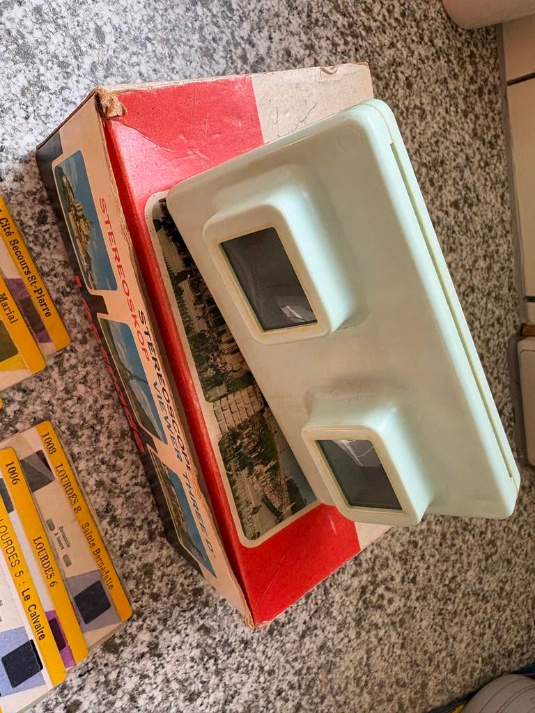 Lestrade Stereoscoop Viewmaster met Lourdes schijven, Ophalen, Gebruikt