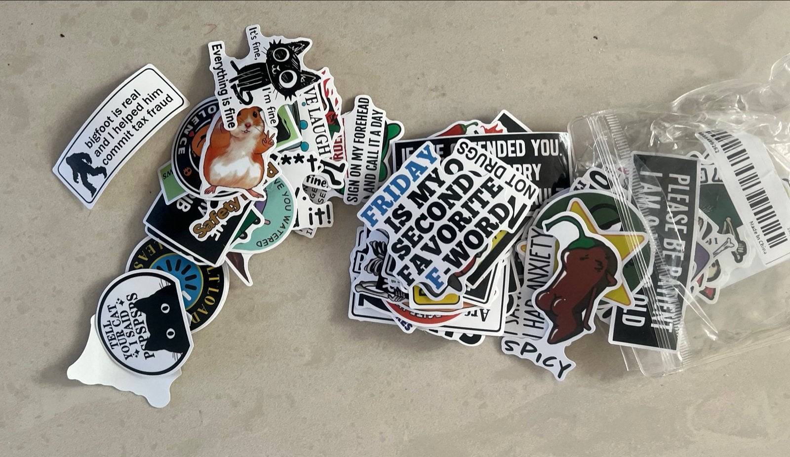 Grappige stickers - Diverse ontwerpen (nieuw), Ophalen of Verzenden, Nieuw