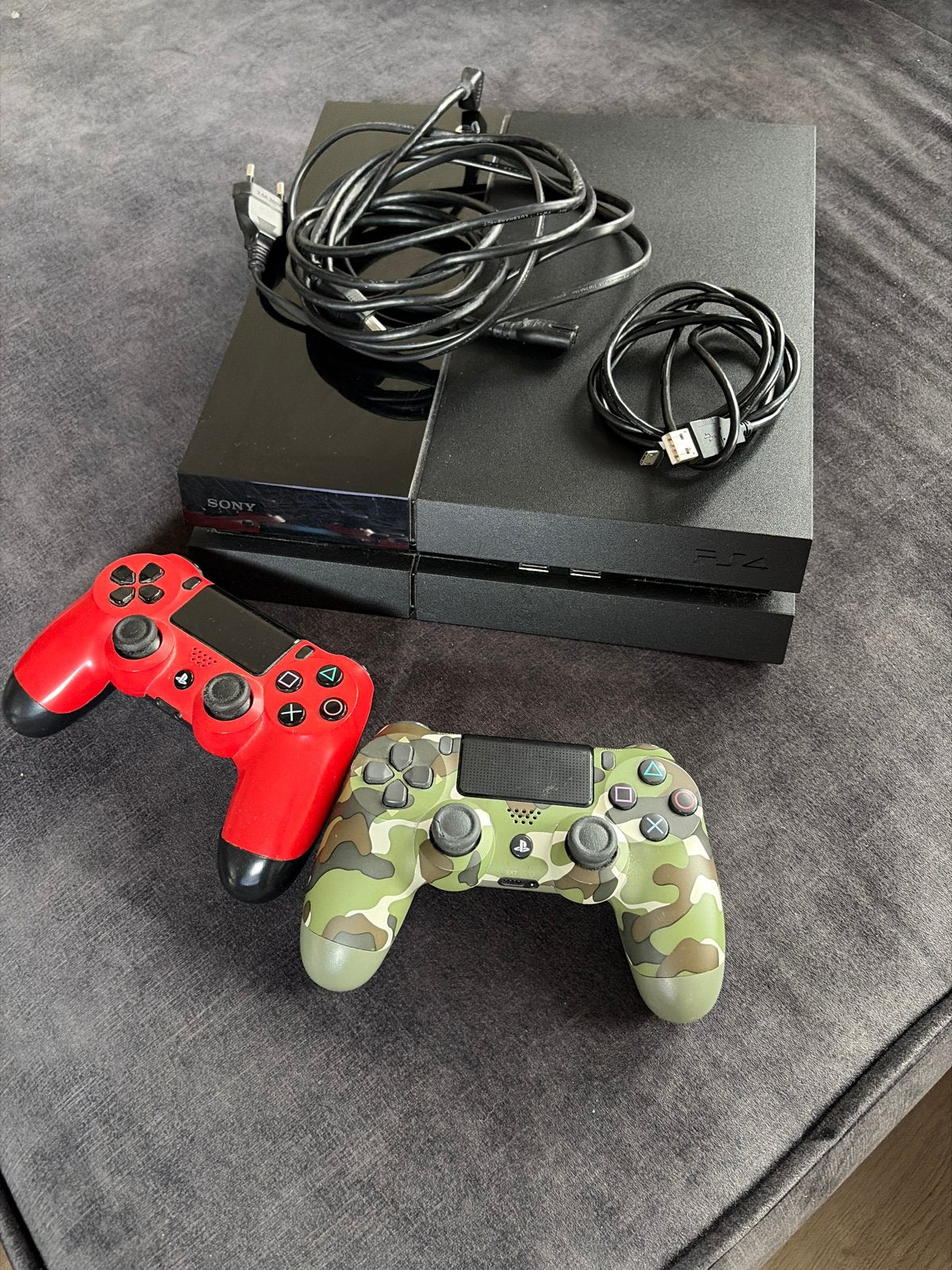 Sony PlayStation 4 met 2 controllers en kabels, Ophalen, Met 2 controllers, Original, 500 GB