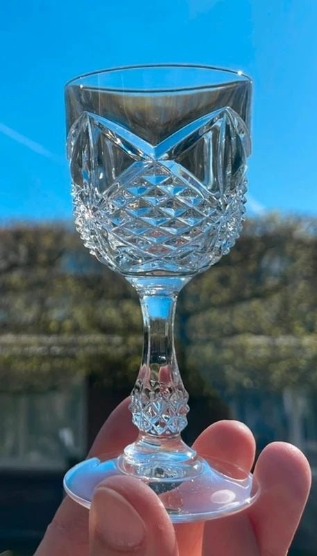 4 Cristal d’Arques Palais likeurglazen op voet, Ophalen of Verzenden