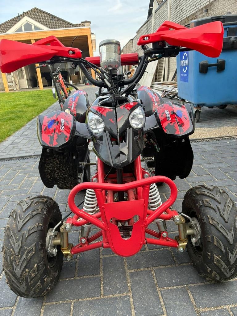 Stoere elektrische kinderquad - Zwart/Rood, Motoren, 1 cilinder, 11 kW of minder