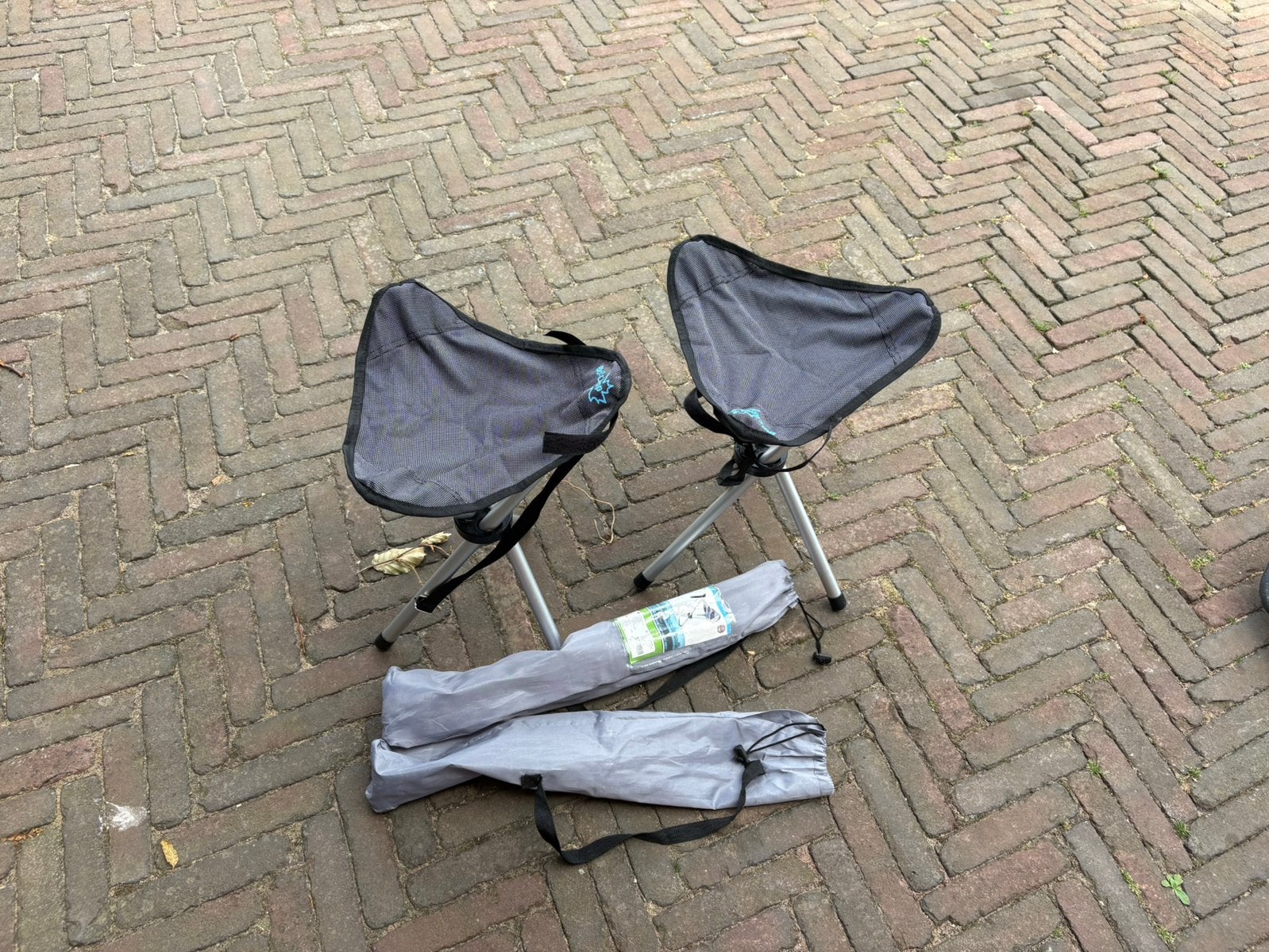 2x Bo-Camp 3-poots krukjes grijs, Ophalen, Zo goed als nieuw, Overige typen, Overige merken