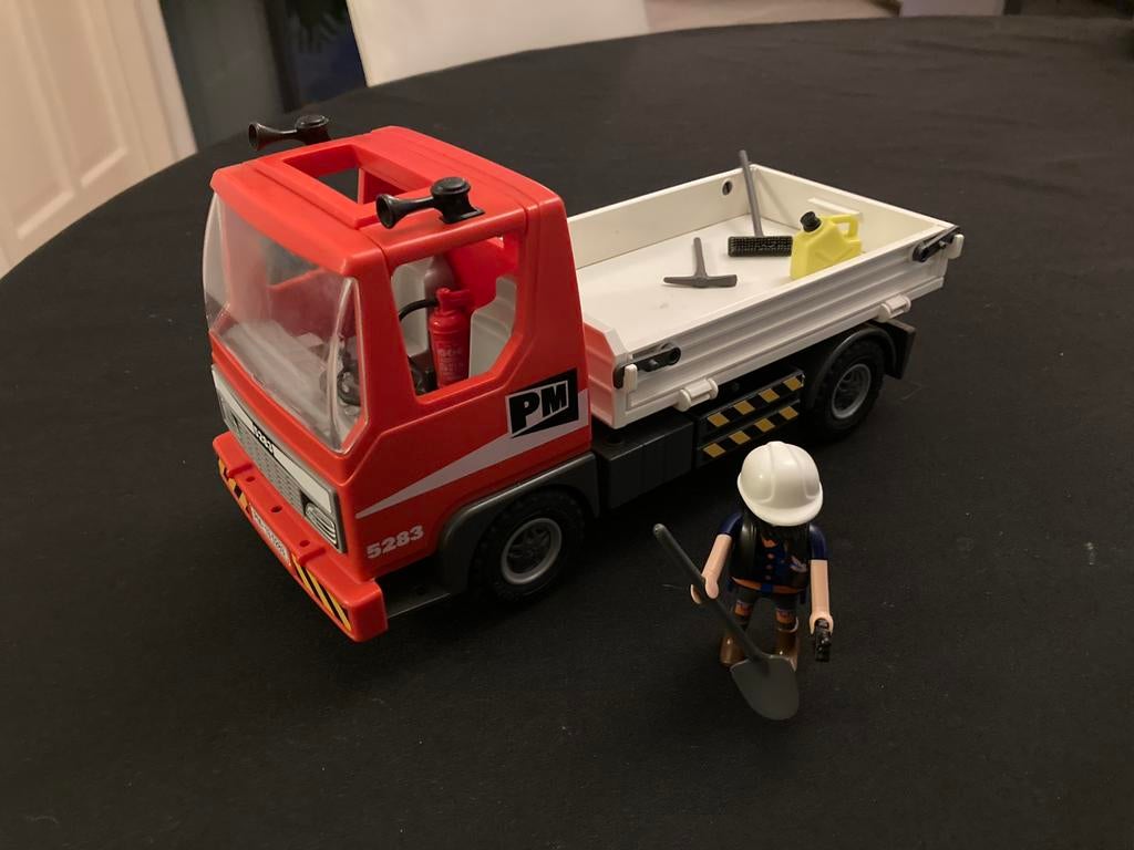 Playmobil vrachtwagen op bouwerf 5283, Kinderen en Baby's, Speelgoed | Playmobil, Ophalen of Verzenden, Zo goed als nieuw