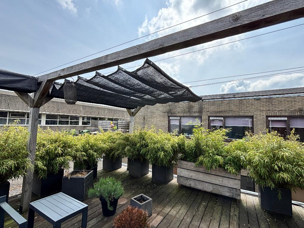 Pergola Douglas Hout 7x5m Patio incl 2x Nesling Coolfit doek, Ophalen, Gebruikt, Overige typen