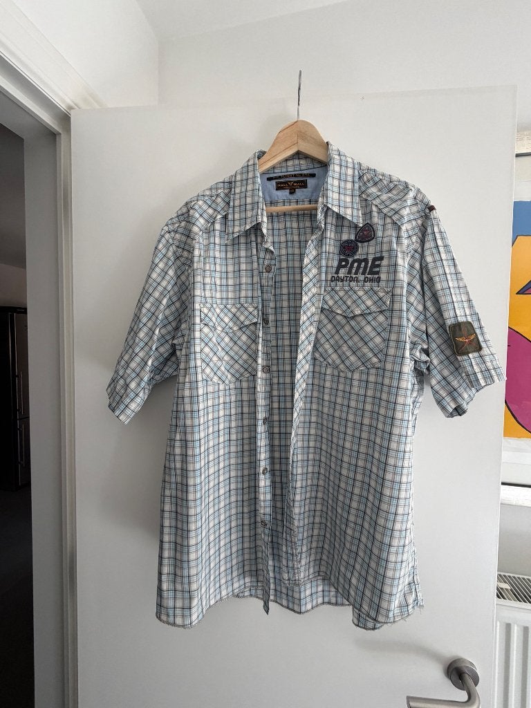 Pme legend overhemd kortmouwen, Kleding | Heren, Ophalen of Verzenden, Zo goed als nieuw, PME Legend