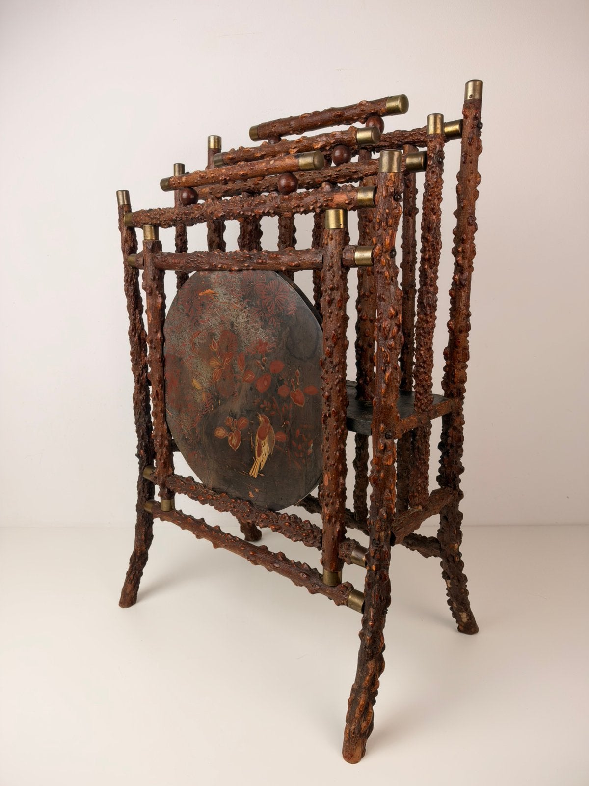 Antieke Engelse Angelo Japanese krantenrek uit 1880, Ophalen of Verzenden, Gebruikt