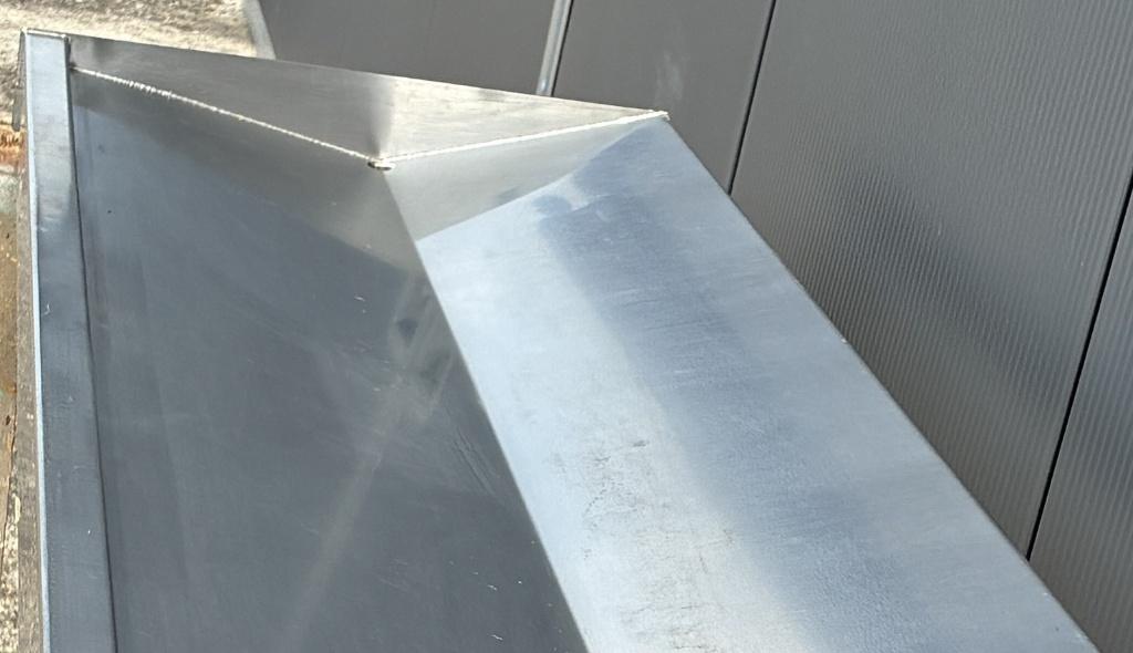 stevig dik RVS afwastafelblad voor in een spoelkeuken 210x54, Ophalen, Gebruikt, Overige kleuren, 200 cm of meer