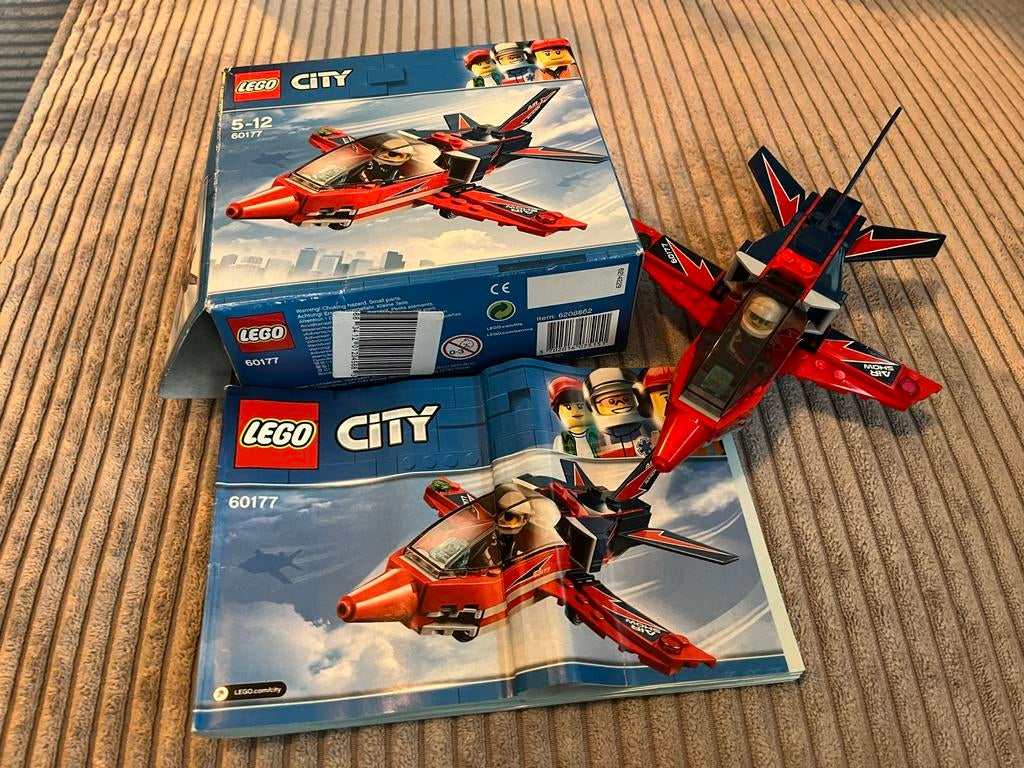 Lego City 60177 Straaljager Airshow met piloot, Ophalen, City, Lego, Zo goed als nieuw
