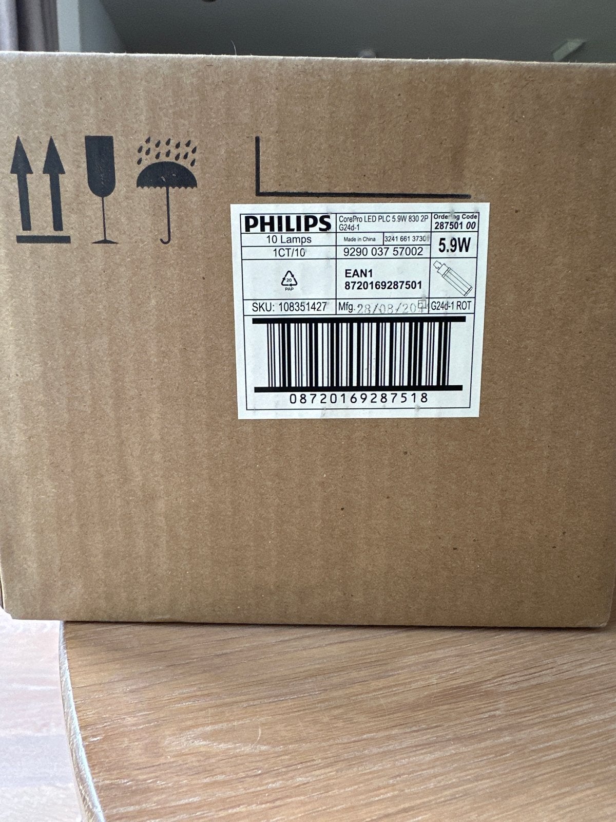 Philips CorePro LED PLC 5.9W 830 2P G24d-1 Lampen (10 stuks), Huis en Inrichting, Lampen | Losse lampen, Led-lamp, Nieuw, Overige fittingen