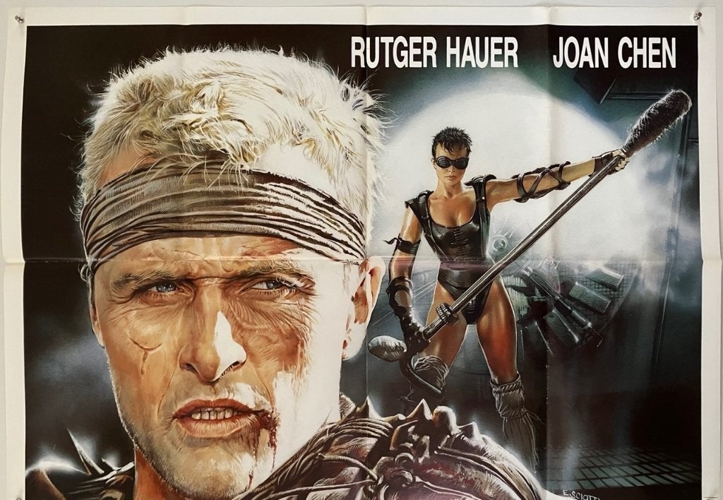 The Salute of the Jugger (1989) - Originele filmposter, Ophalen of Verzenden, Gebruikt, A1 t/m A3, Film en Tv