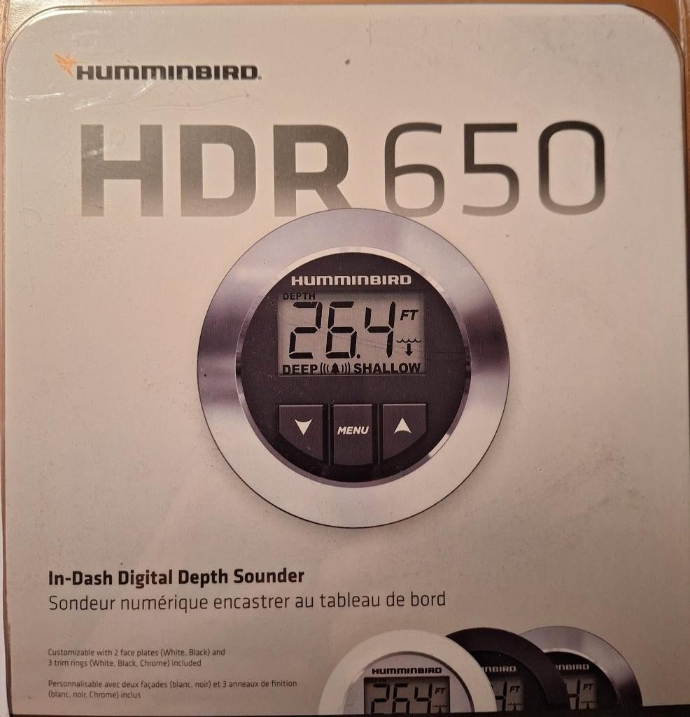 NIEUW: Humminbird HDR 650 Dieptemeter incl.Spiegeltransducer, Ophalen of Verzenden, Nieuw, Kaartplotter of Fish Finder