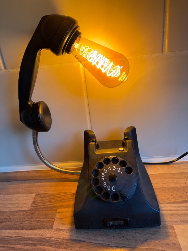vintage telefoon, Ophalen of Verzenden, Gebruikt, Met draaischijf