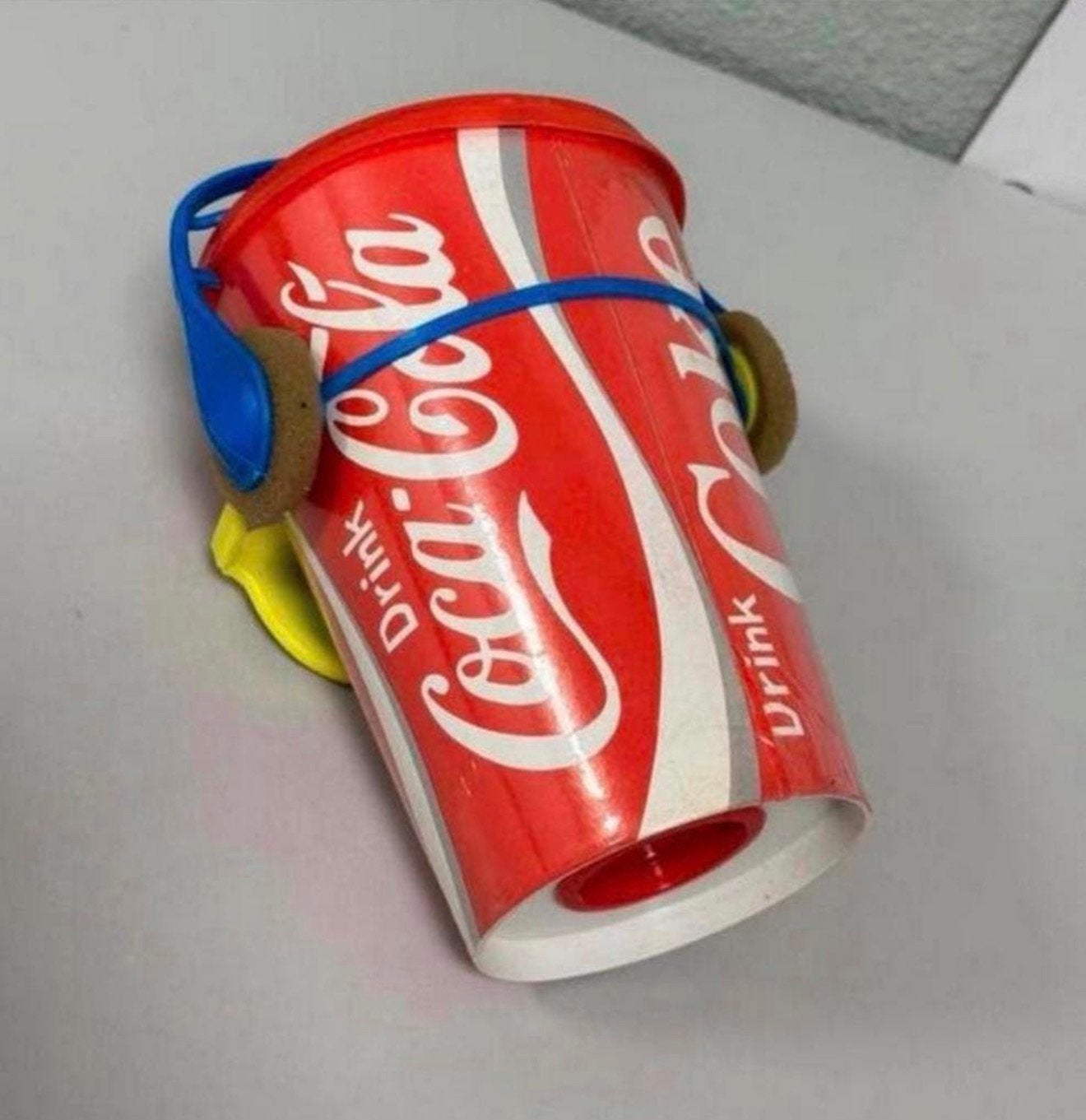 Vintage Zeldzaam Coca-Cola spaarpot XL, grote beker Cola, Gebruiksvoorwerp, B, Ophalen of Verzenden, Zo goed als nieuw