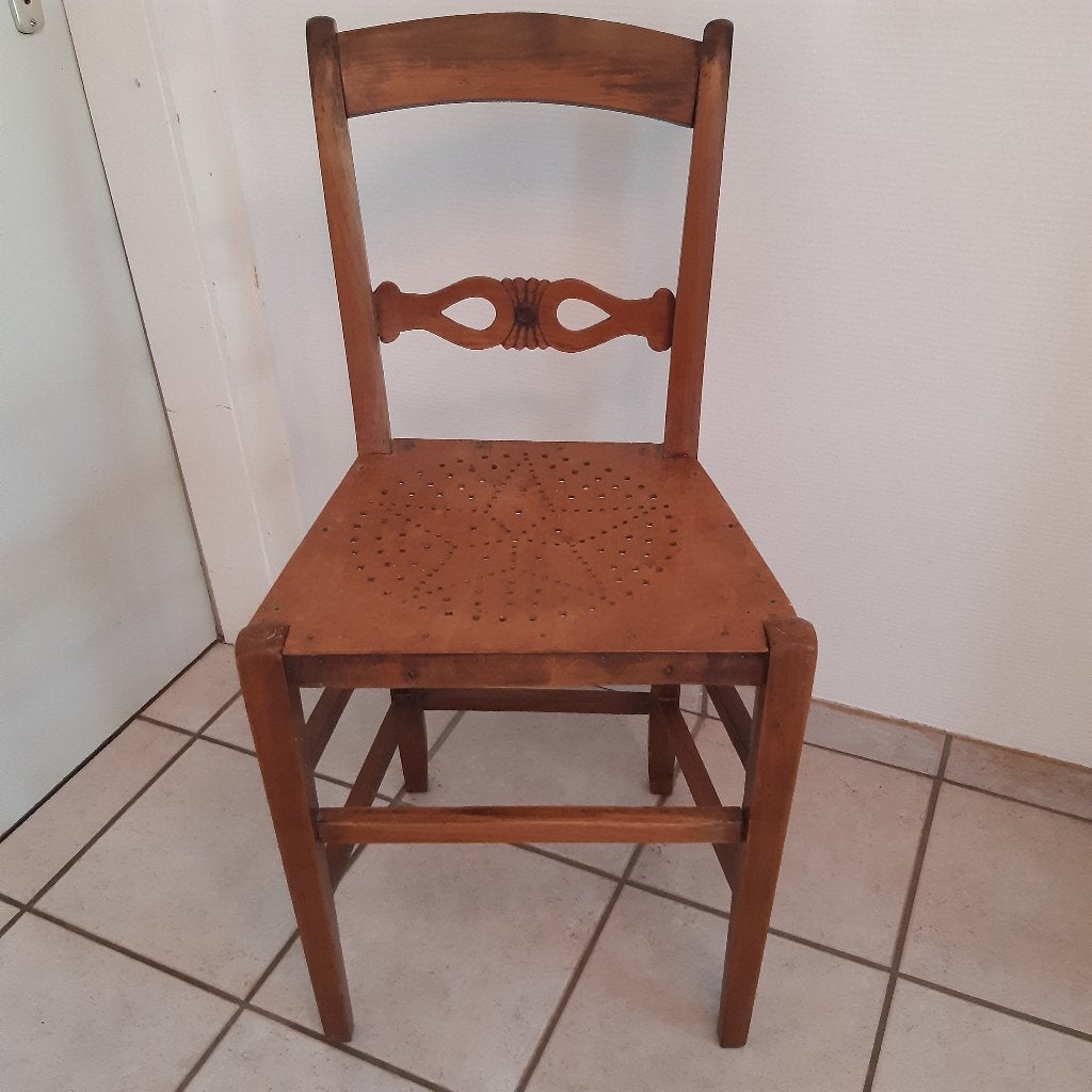 Antieke houten stoel Luterma, jaren 30-40, Antiek en Kunst, Ophalen