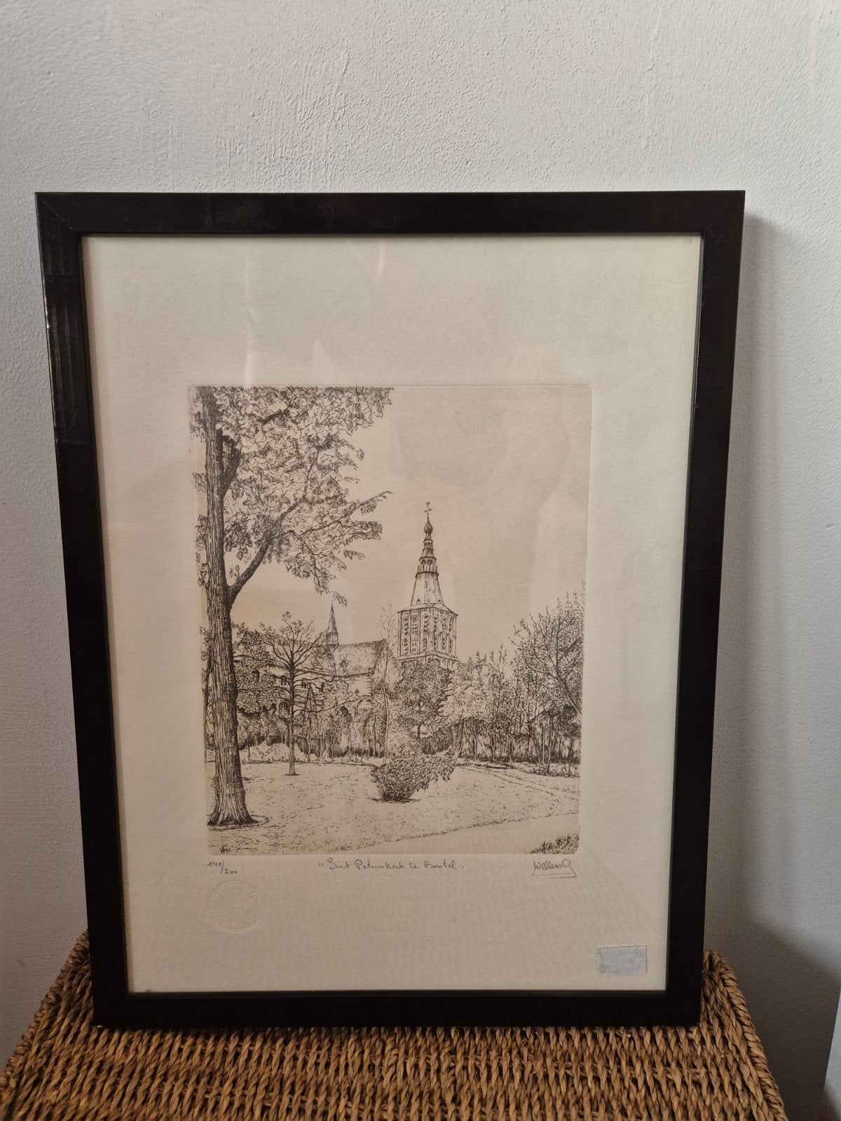 Andre Wellens Ets - Sint Petruskerk te Boxtel, Ophalen, Ingelijst, Architectuur, 1950 - 1999