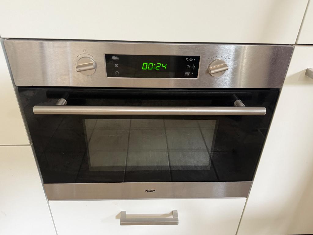 Pelgrim combi oven magnetron - als nieuw, Ophalen, 45 tot 50 cm, Pelgrim, Inbouw