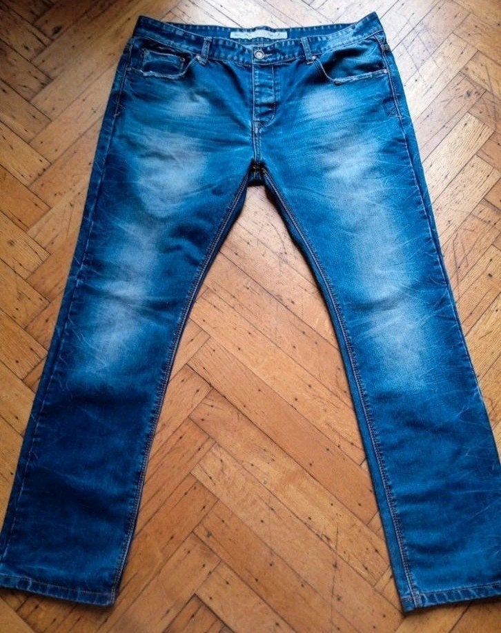 heren jeans maar 38/34 strak model., Ophalen of Verzenden, Zo goed als nieuw, Blauw, W36 - W38 (confectie 52/54)